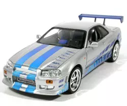 1:10 Jada Toys Fast &amp; Furious Brian's Nissan Skyline GT-R Drift RC Car