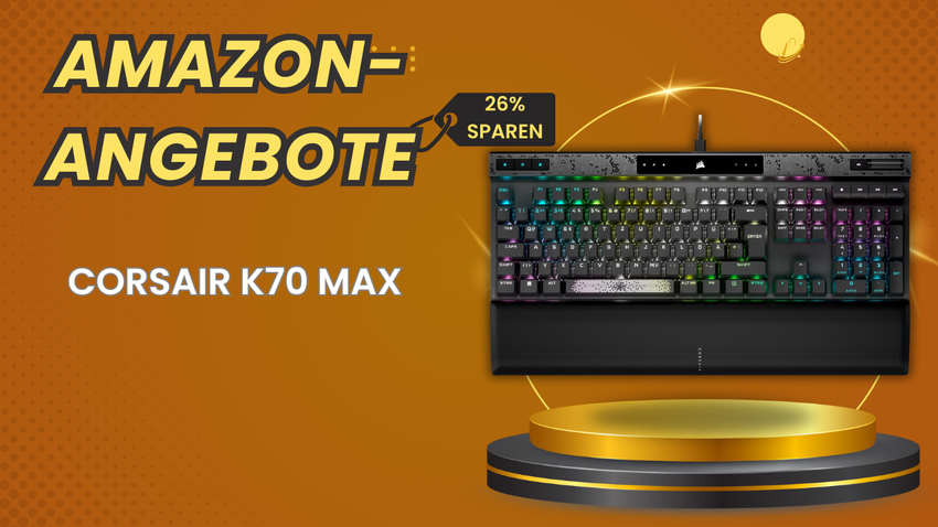 CORSAIR K70 MAX Gaming-Tastatur – Spare 60€ zum Black Friday!