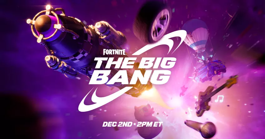 Am 2. Dezember findet in Fortnite das Event "The Big Bang" statt, das einen Neuanfang für das Spiel markiert