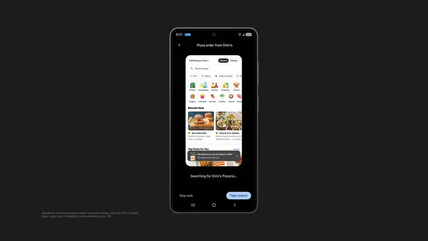 Automatische Pizza-Bestellungssuche