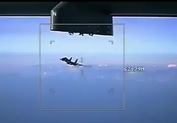 Russische Su-35 durch französische MQ-9 Reaper-Drohne ...