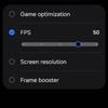 Der letzte Screenshot von Game Booster mit Galaxy S25