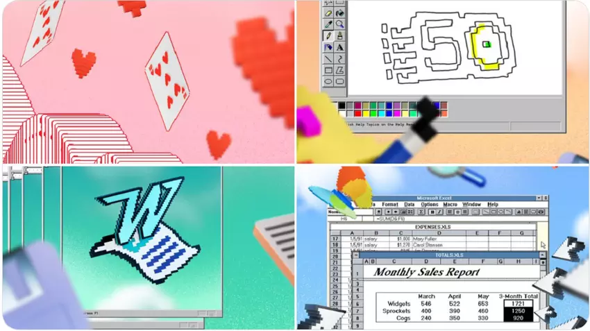 Microsoft hat eine Sammlung von Retro-Smartphone-Hintergrundbildern mit seinen kultigen Programmen herausgebracht
