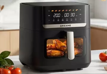 Dreame AF20: 6-Liter-Heißluftfritteuse mit Titan-Keramik-Beschichtung zum ...