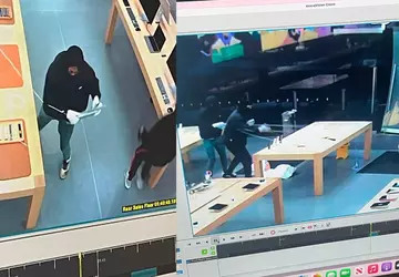 Die Räuber stahlen Geräte im Wert ...