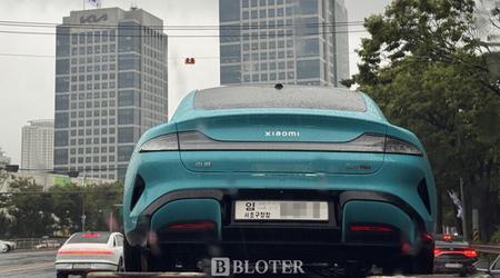 Xiaomi SU7 außerhalb der Hauptzentrale von Hyundai in Seoul entdeckt - der koreanische Hersteller untersucht den chinesischen Rivalen