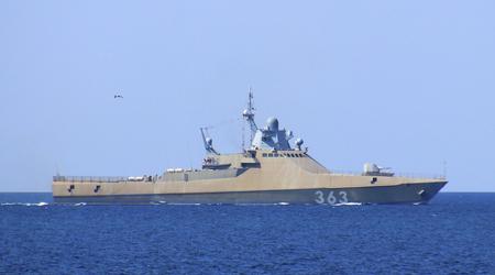 Das neue russische Schiff Pawel Derschawin, das Kalibr-Marschflugkörper und Kh-35-Schiffsabwehrraketen tragen kann, ist in der Nähe der Krim auf seiner eigenen Mine explodiert