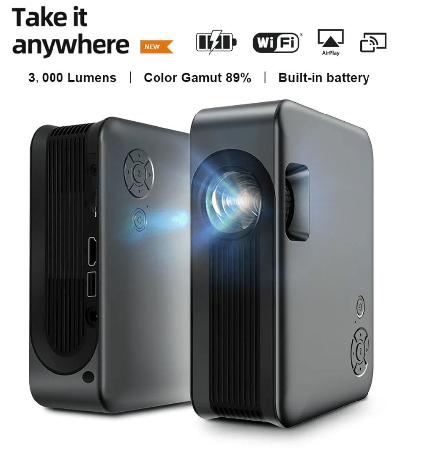 Encalife tragbarer 4K-Minibeamer für Schlafzimmer encalife beamer bewertung
