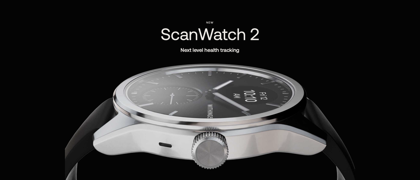 Withings ScanWatch 2: Hybrid-Smartwatch mit OLED-Bildschirm, SpO2-Sensor und bis zu 30 Tagen Akkulaufzeit