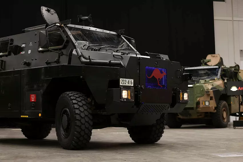 Der elektrische Panzerwagen Bushmaster wird enthüllt