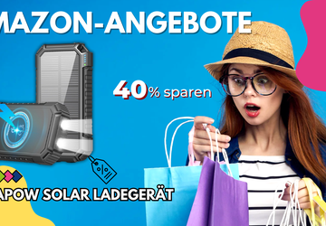 Riapow Solar Powerbank 26800mAh mit Wireless ...