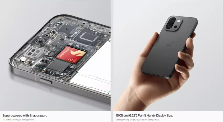 Display und Chipsatz der internationalen Version des OnePlus 13s Smartphones