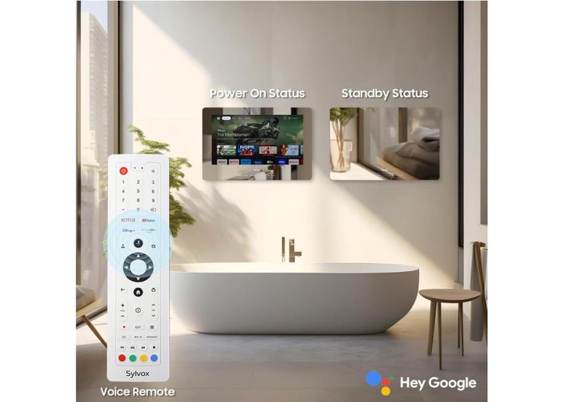 SYLVOX 24-Zoll Fernseher im Badezimmerspiegel