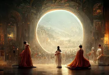 Ein von Midjourne's neuralem Netzwerk erstelltes ...