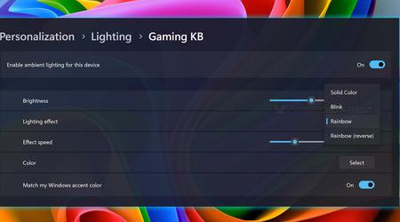Windows 11 wird die Steuerung von Geräten mit RGB-Hintergrundbeleuchtung hinzufügen