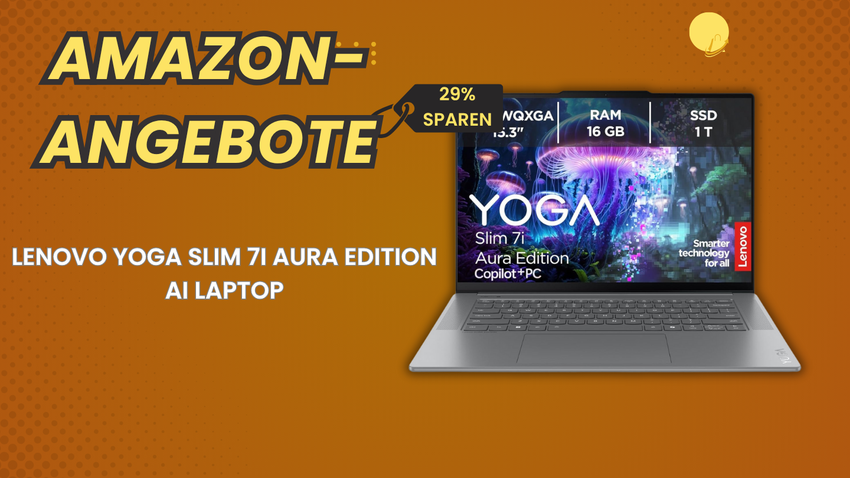 Lenovo Yoga Slim 7i Aura Edition AI Laptop – Jetzt 433€ sparen beim Premium Business-Notebook!