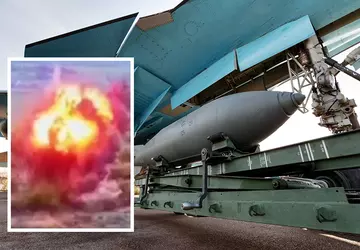 Ukrainische Sappeure zerstören FAB-250-Flugzeugbombe mit dem ...
