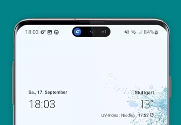 Der Dynamic Island Ausschnitt, wie das ...