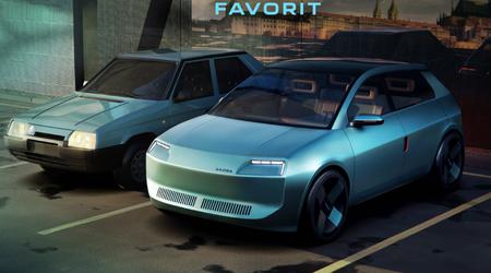 Skoda-Designer haben das Modell Favorit aus den späten 1980er Jahren in einem modernen Stil neu interpretiert