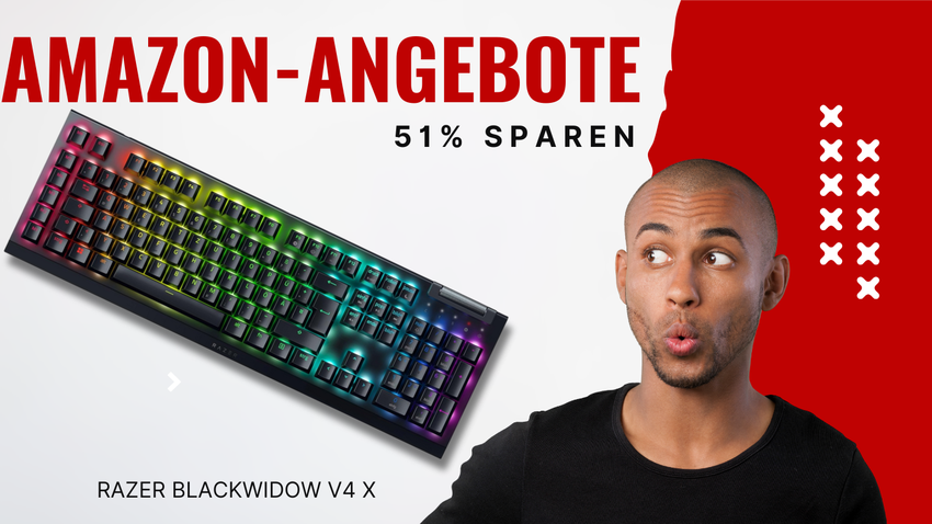 Razer BlackWidow V4 X Gaming-Tastatur – Jetzt 51% reduziert!