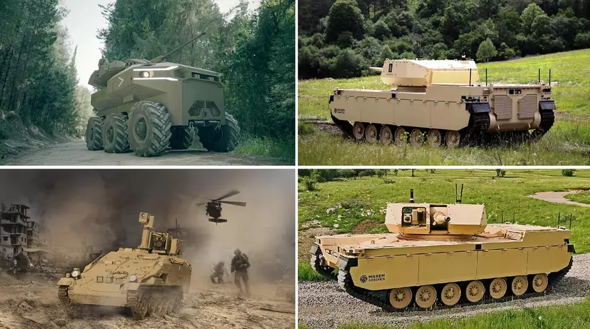 Großbritannien testet ersten Roboterpanzer vom Typ X, Wiesel Wingman und unbemannte Kampffahrzeuge ROBUST mit Geschützen, Drohnen und Javelin-Raketen