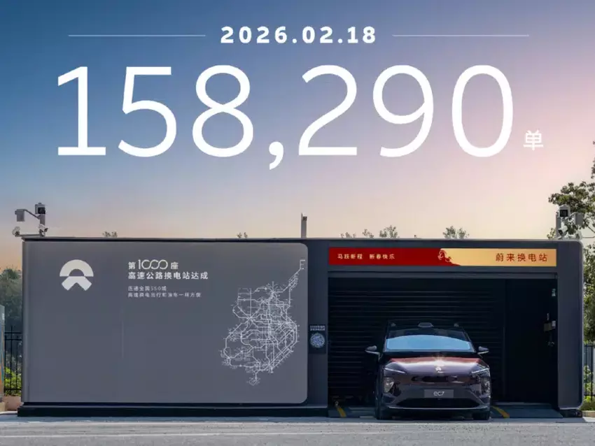 Nio Rekord: 158.290 Batteriewechsel an Power Swap Station
