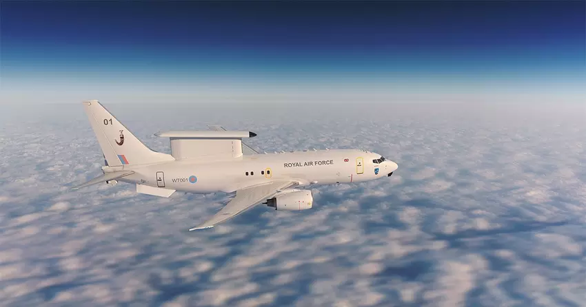 Northrop Grumman baut MESA-Sensor in britisches E-7 Wedgetail-Flugzeug ein