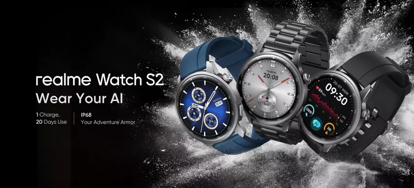 realme Watch S2: 1,43″ AMOLED-Display, Unterstützung für Bluetooth-Anrufe und ChatGPT-basierter KI-Sprachassistent