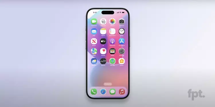 iOS 19 Oberfläche mit runden Symbolen ...