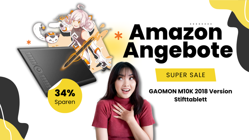 GAOMON M10K 2018 Stifttablett – Digitale Kreativität mit 34% Preisreduzierung!
