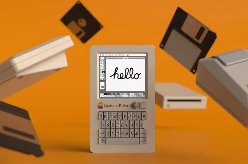Dieses Macintosh-Pocket-Computer-Konzept lässt uns wünschen, wir hätten eine Zeitmaschine