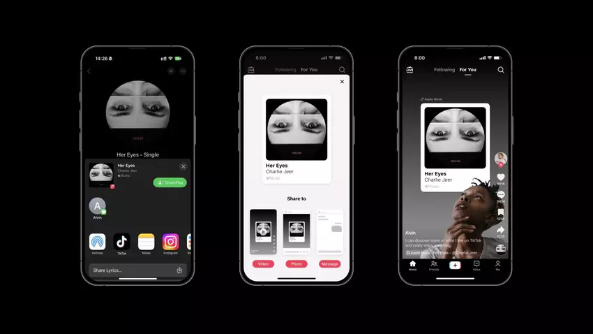 TikTok bietet jetzt Musikfreigabe mit Apple Music und Spotify in verschiedenen Formaten