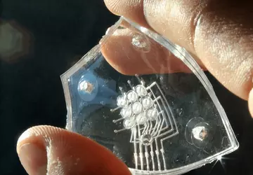 Für sehbehinderte Menschen wurde ein Display ...