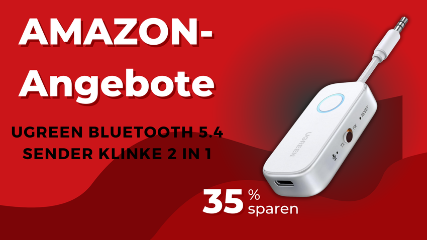 UGREEN Bluetooth 5.4 Sender Empfänger: Vielseitiger 2-in-1 Audio-Adapter – Jetzt 9€ günstiger!