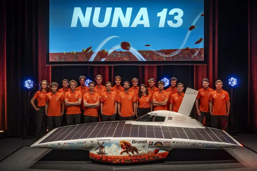 Brunel Solar Team und ihr Fahrzeug Nuna 13
