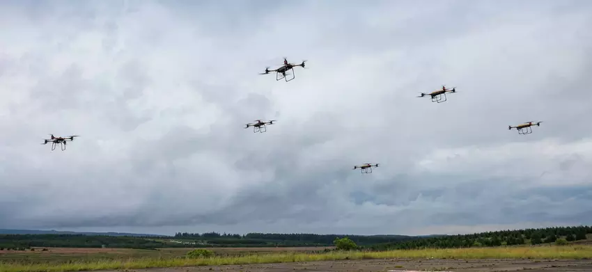 Schwarm von Transportdrohnen TRV-150