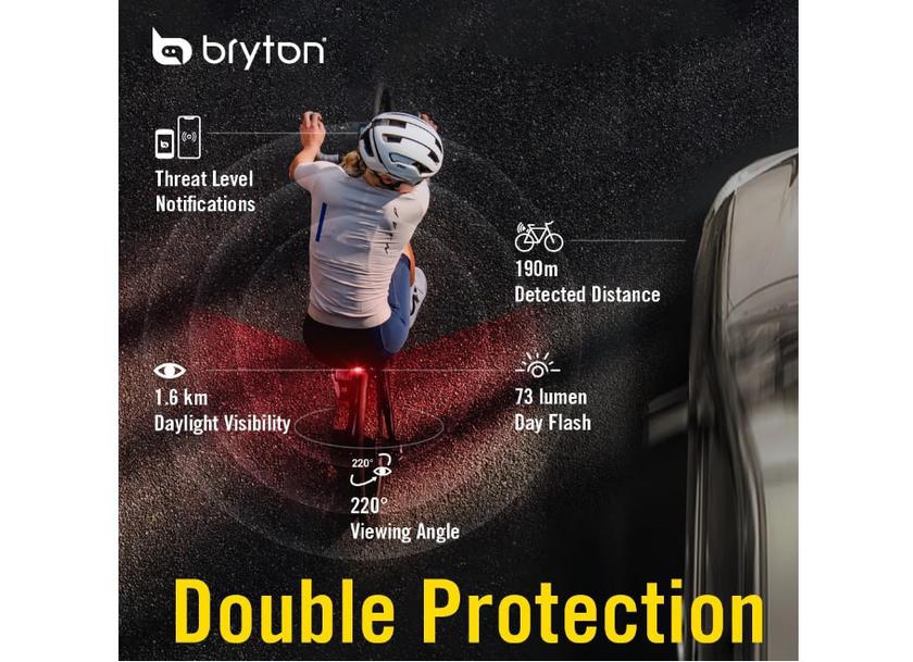 Bryton Gardia R300L smartes Fahrrad-Rücklicht-Radar