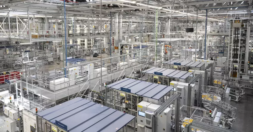 Seat Batteriemontageanlage.