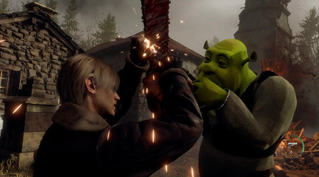Dies ist der Teil, in dem du wegläufst. Für Resident Evil 4 Chainsaw Demo gibt es eine Modifikation, die Shrek hinzufügt