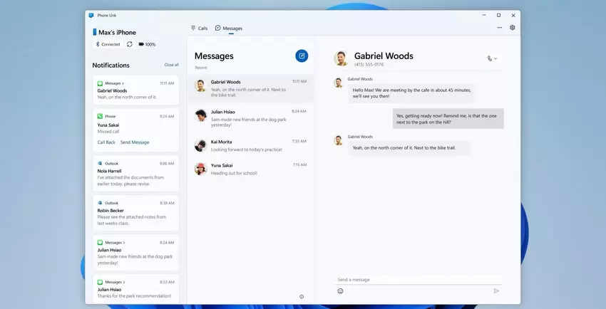 Microsoft hat mit dem Rollout eines Updates für Phone Link begonnen, das Unterstützung für iOS-Geräte bietet