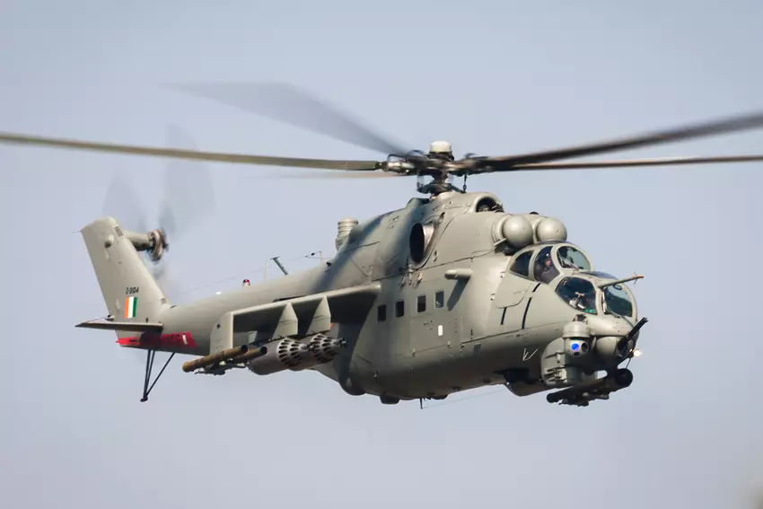 Territoriale Verteidigungstruppen zerstörten einen russischen Mi-35M-Hubschrauber mit Igla MANPADS