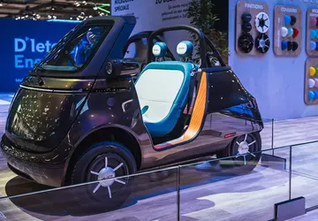 Der Microlino Spider wird ohne Dach ...