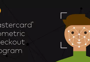 An der biometrischen Kasse von Mastercard ...