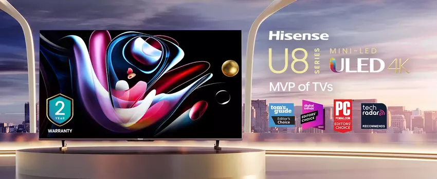 Hisense U8Q Mini LED-Fernseher: Neuer 4K- und Dolby Atmos-Fernseher in Europa erhältlich