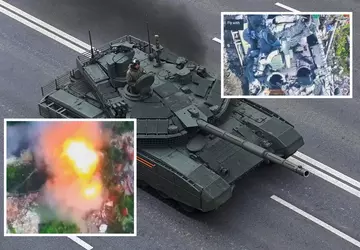 Eine ukrainische Drohne hat einen russischen ...