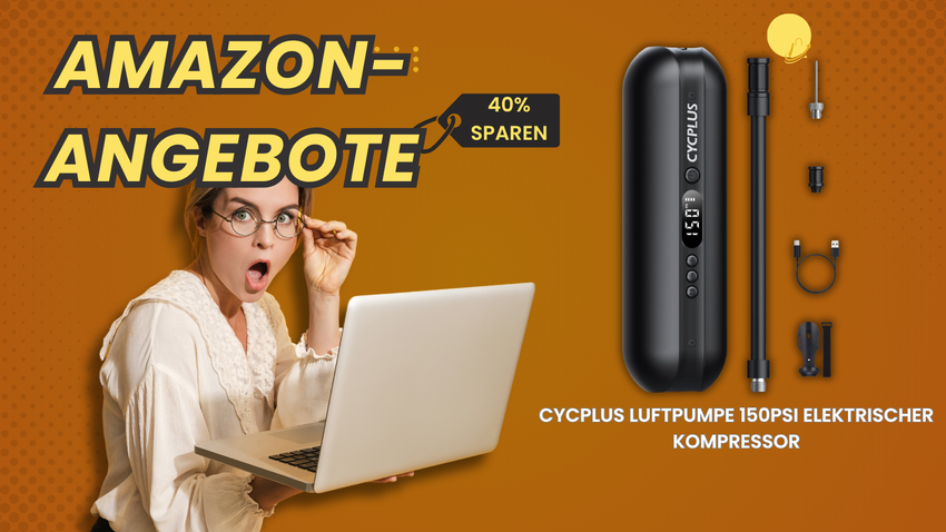 CYCPLUS Elektro-Luftpumpe 150PSI – Spare volle 23€!
