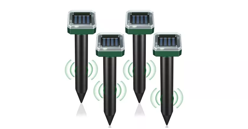 LOTARINI Maulwurfabwehr Solarbetrieben 4er Pack