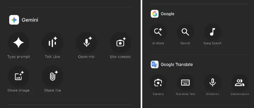 Google Übersetzer Schnell- und Erweitert-Modi