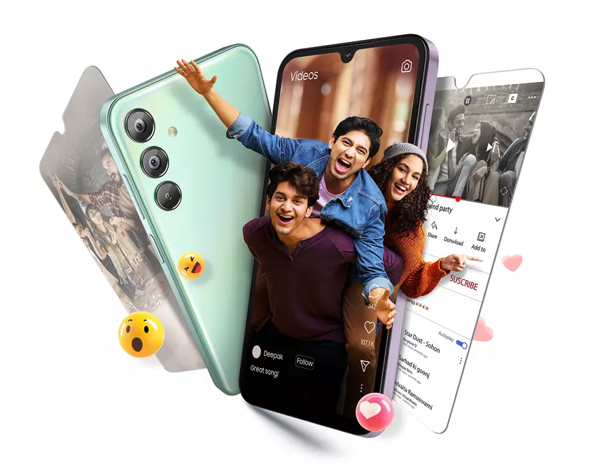 Samsung Galaxy F15 5G: 90Hz AMOLED-Display, Dimensity 6100+ Chip, 6000mAh Akku und 5 Jahre Updates