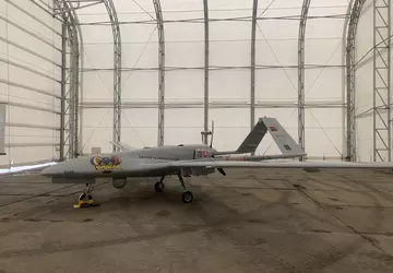 Die Drohne Bayraktar Vanagas, für die ...